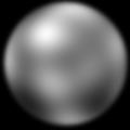 Pluto. Zusammensetzt und hoch gerechnet aus vielen Einzelaufnahmen des Hubble Teleskops