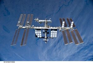 ISS über der Erde
